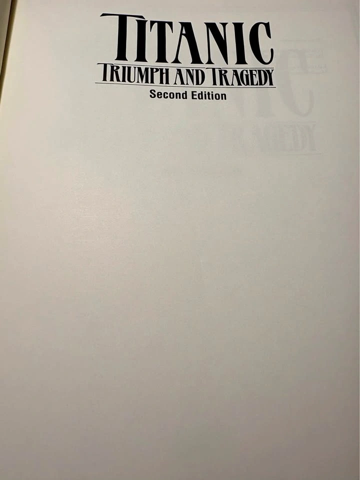 The titanic large hardcover book