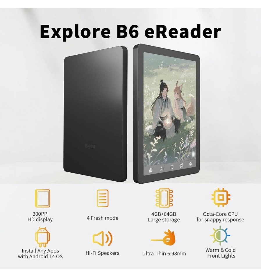 Bigme B6 Color eReader - photo 4