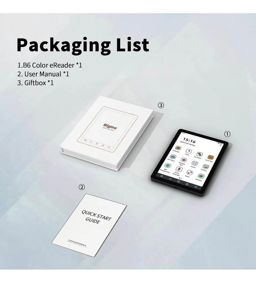 Bigme B6 Color eReader - photo 5
