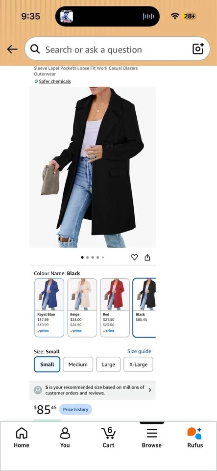 PrettyGarden Black Blazer Coat - photo 4