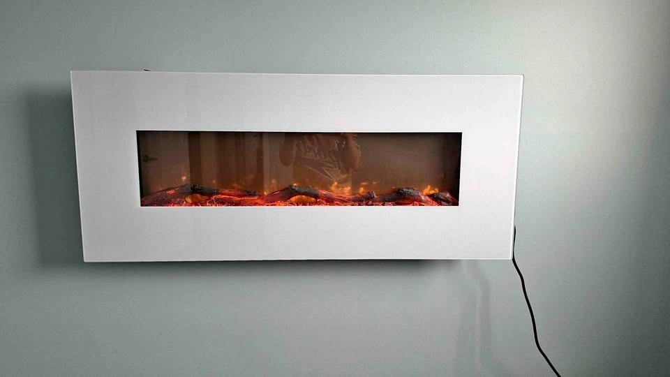 50" Wall-Mounted Electric Fireplace – Like New - photo 2