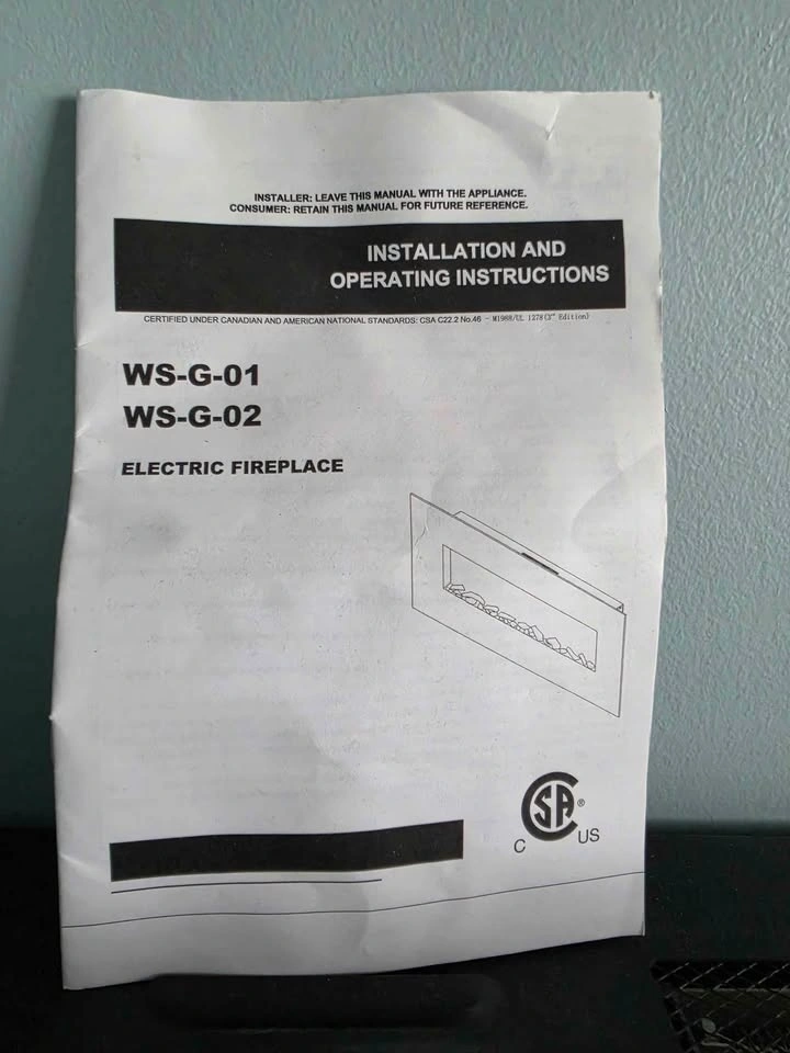 50" Wall-Mounted Electric Fireplace – Like New - photo 4