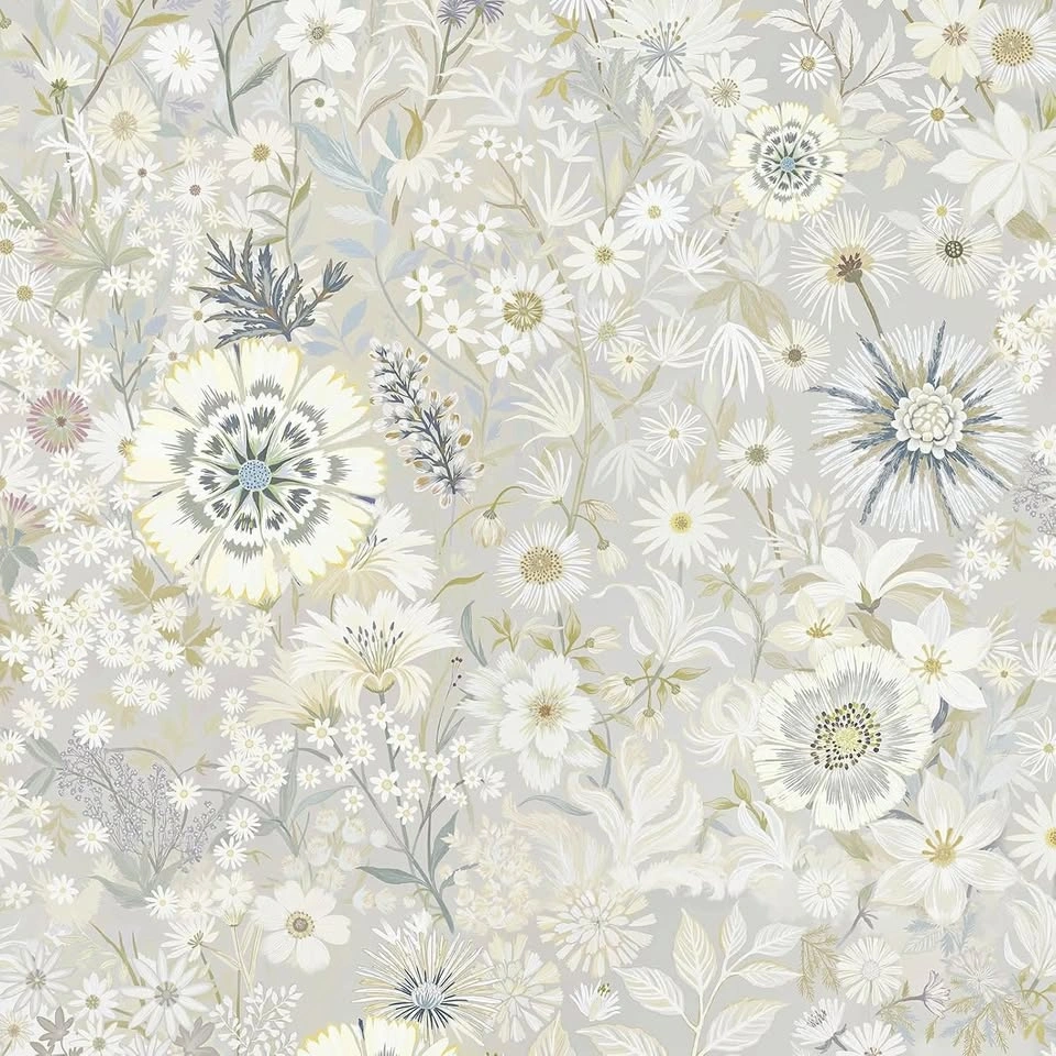 Soft Neutral Floral Peel and Stick Wallpaper - 17.3"x118"