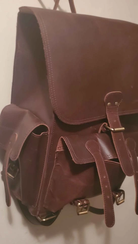 Saddle leather goods backpack - photo 2