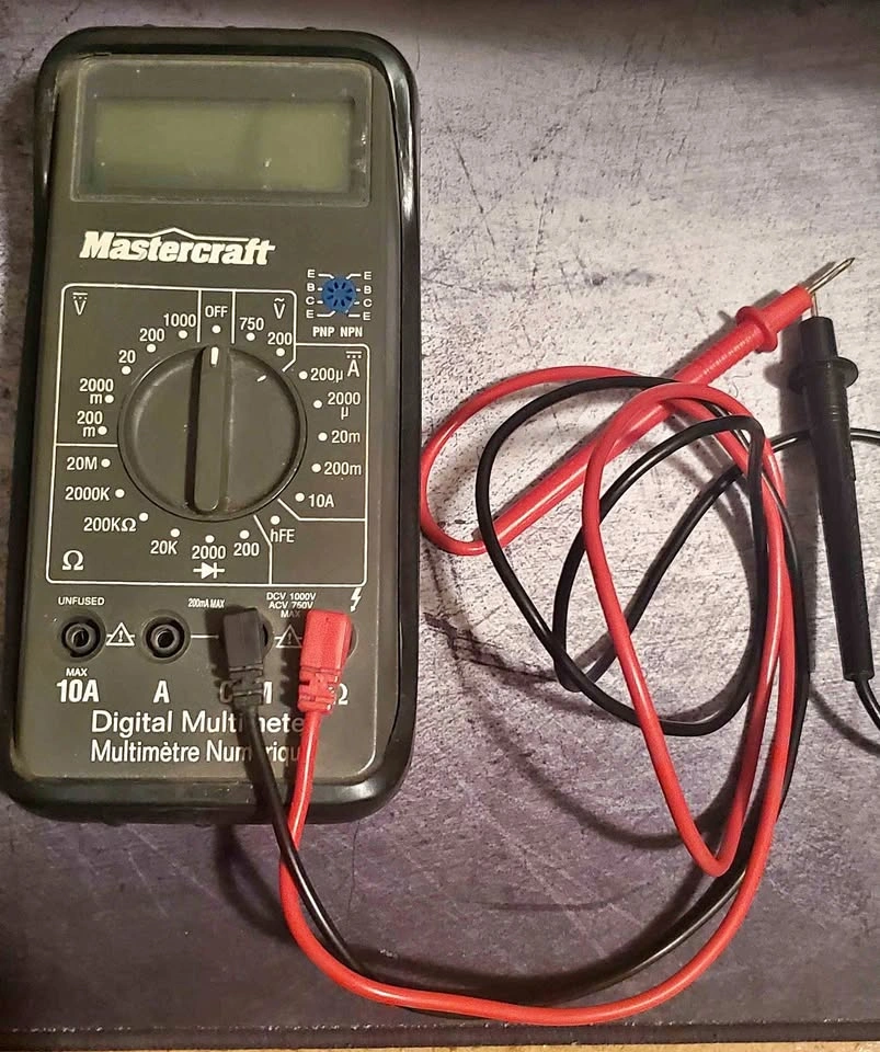 mastercraft digital multimeter