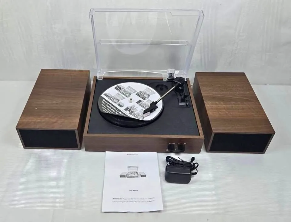 LP&No.1 Turntable with Stereo Bookshelf Speakers thumbnail