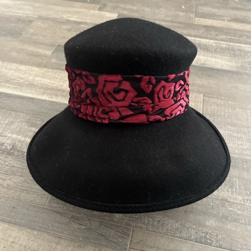 The Scala Collection 100% Wool Hat With Red Burgundy Accents - photo 3