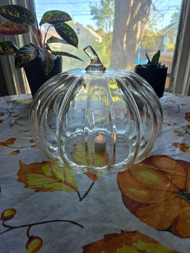The Threshold Large Glass Decorative Pumpkins (champagne) - photo 3