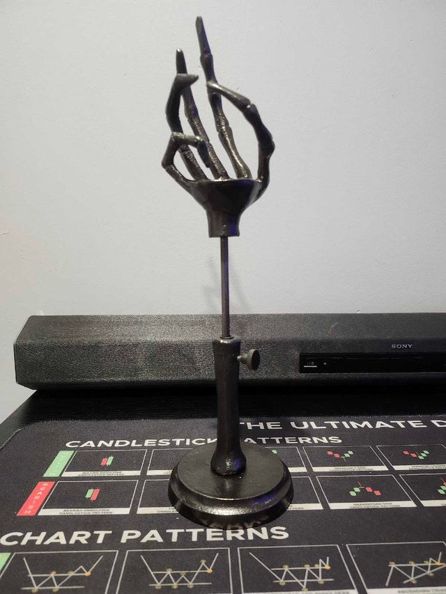 The Threshold Skeleton Hand Taper Candle Holders - photo 3