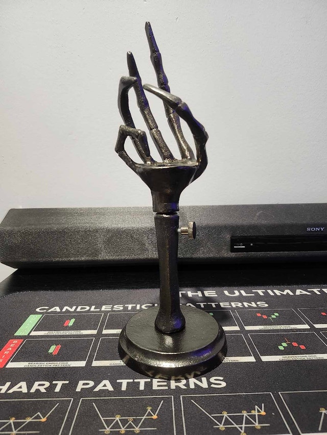The Threshold Skeleton Hand Taper Candle Holders - photo 4