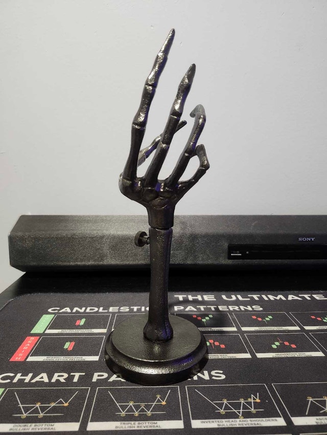 The Threshold Skeleton Hand Taper Candle Holders - photo 5