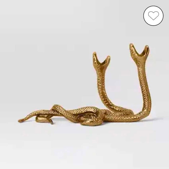 The Threshold Double Headed Snake Taper Candle Holders