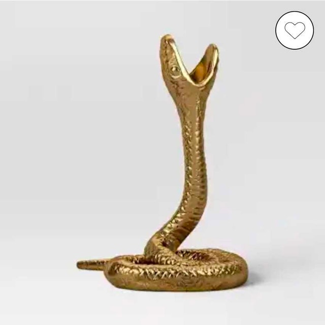 The Threshold Single Headed Snake Taper Candle Holders