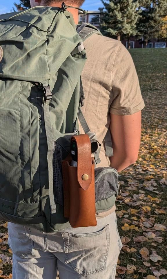 New Handmade Leather Bear Spray Holster - photo 4