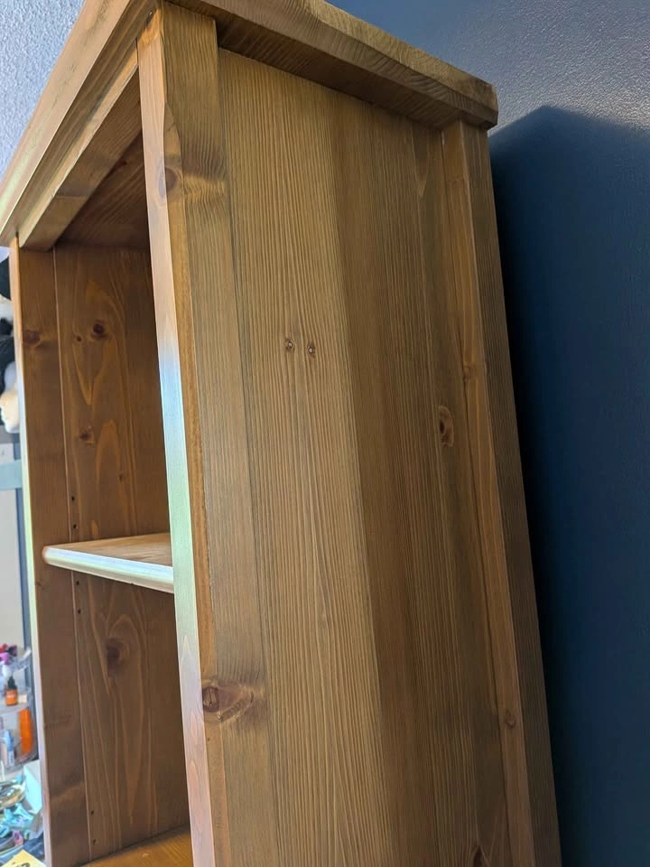 Tall Narrow Solid Wood Bookcase – 77" - photo 2