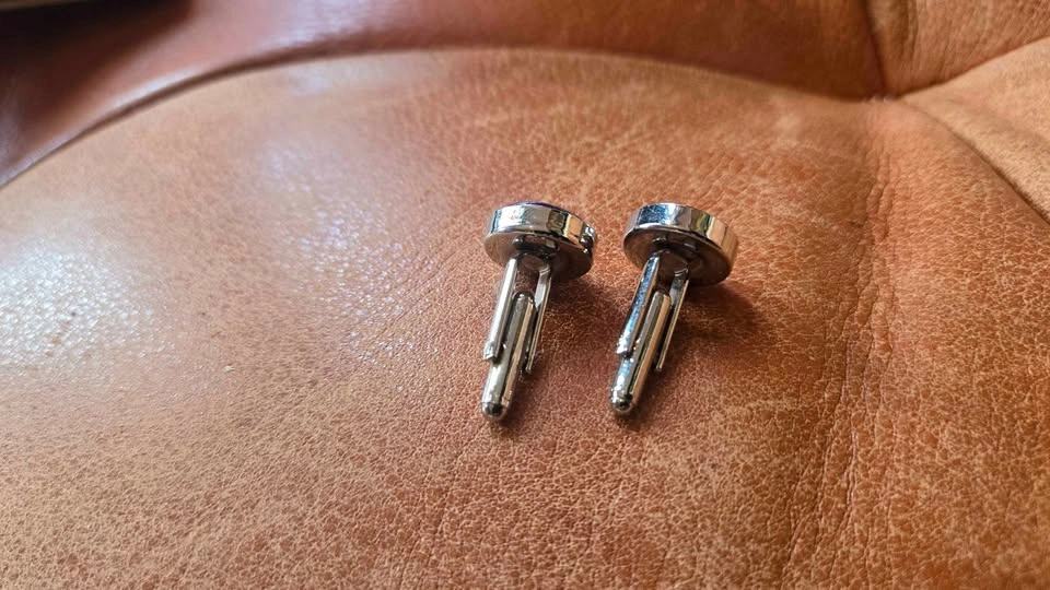 Thai Silk Blue Cufflinks - photo 2