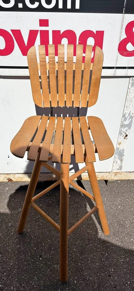 Set of 4 unfinished bar stools