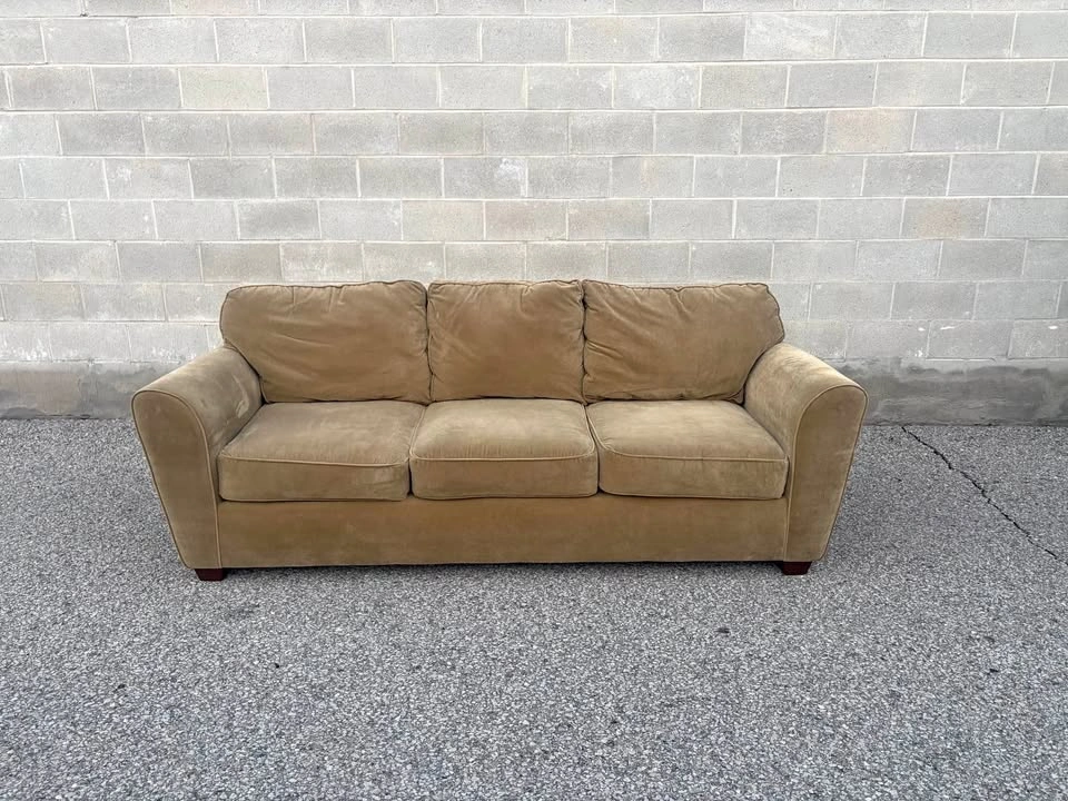 Beige 3 Seater Sofa - Delivery Available
