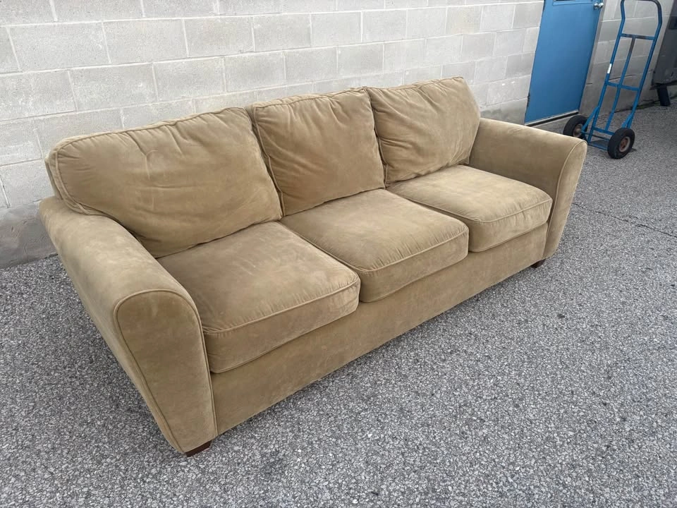Beige 3 Seater Sofa - Delivery Available - photo 2