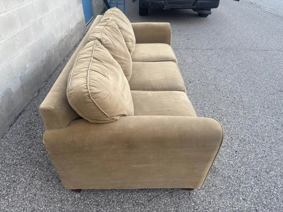 Beige 3 Seater Sofa - Delivery Available - photo 4