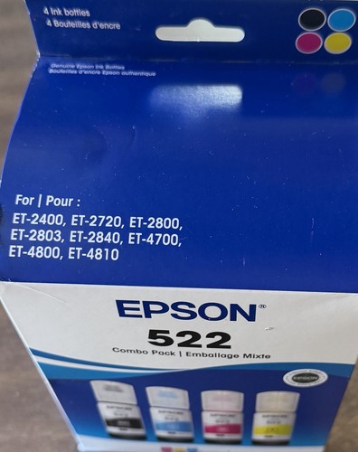 Epson 522 EcoTank EcoFit Ink Bottle Combo BK/C/M/Y - photo 4