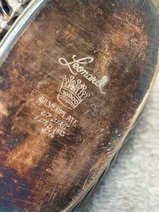 MCM Leonard Silverplate Trio - photo 4