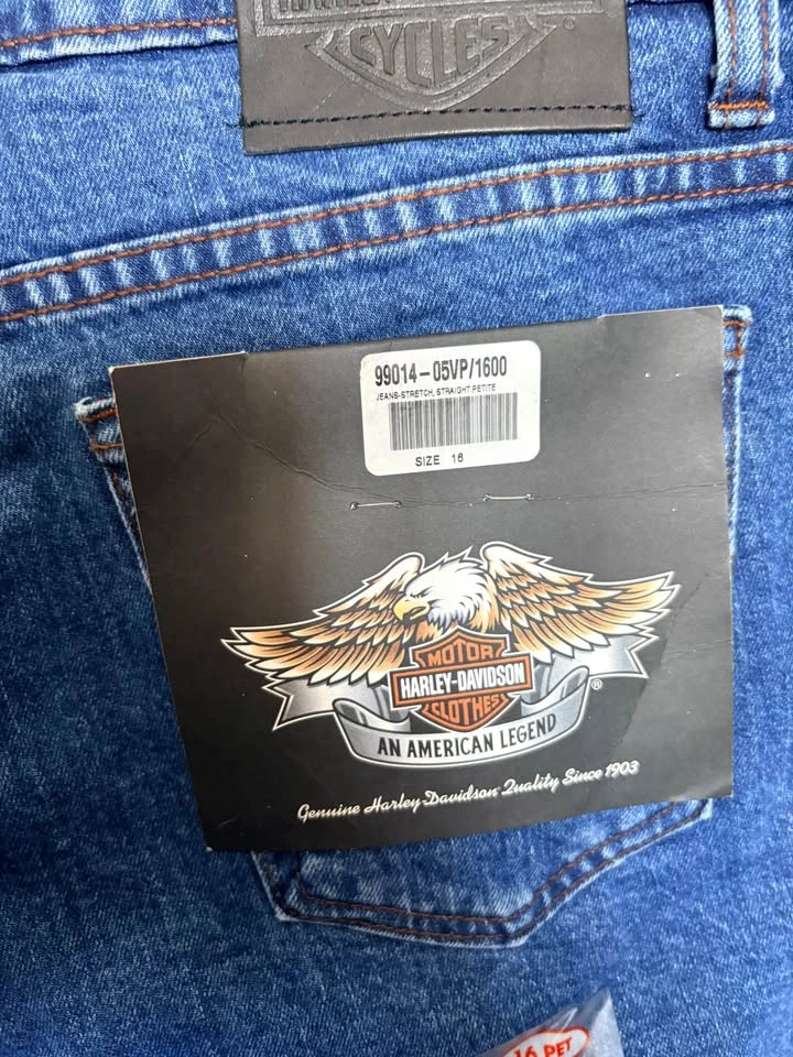 Harley-Davidson Women's Size 16 Petite Straight Leg Jeans - photo 3