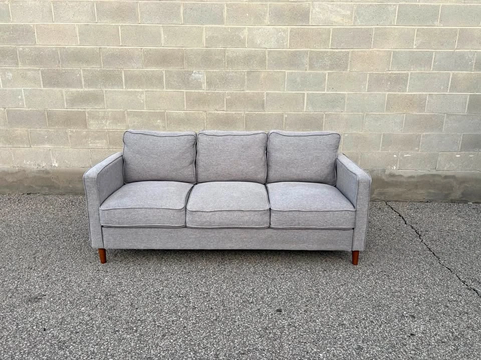 Light Grey 3 Seater Couch - Delivery Available