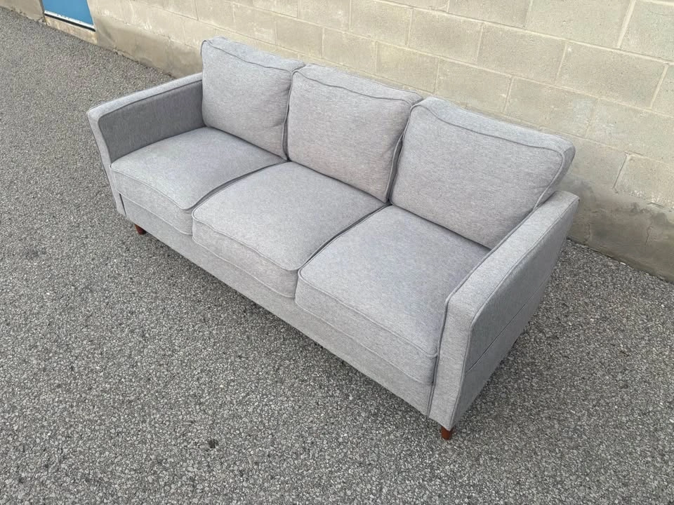 Light Grey 3 Seater Couch - Delivery Available - photo 2