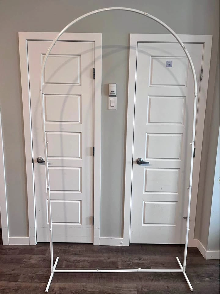 Wedding White Round Wedding / Event Arch – $45