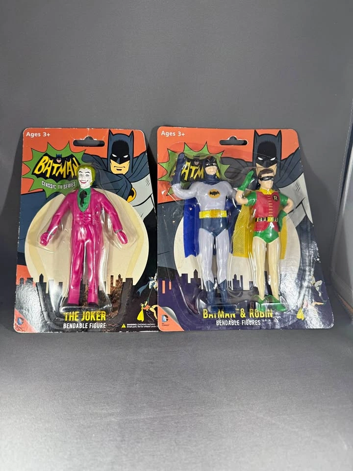 DC Comics Batman Classic TV Series Bendable Figures Lot