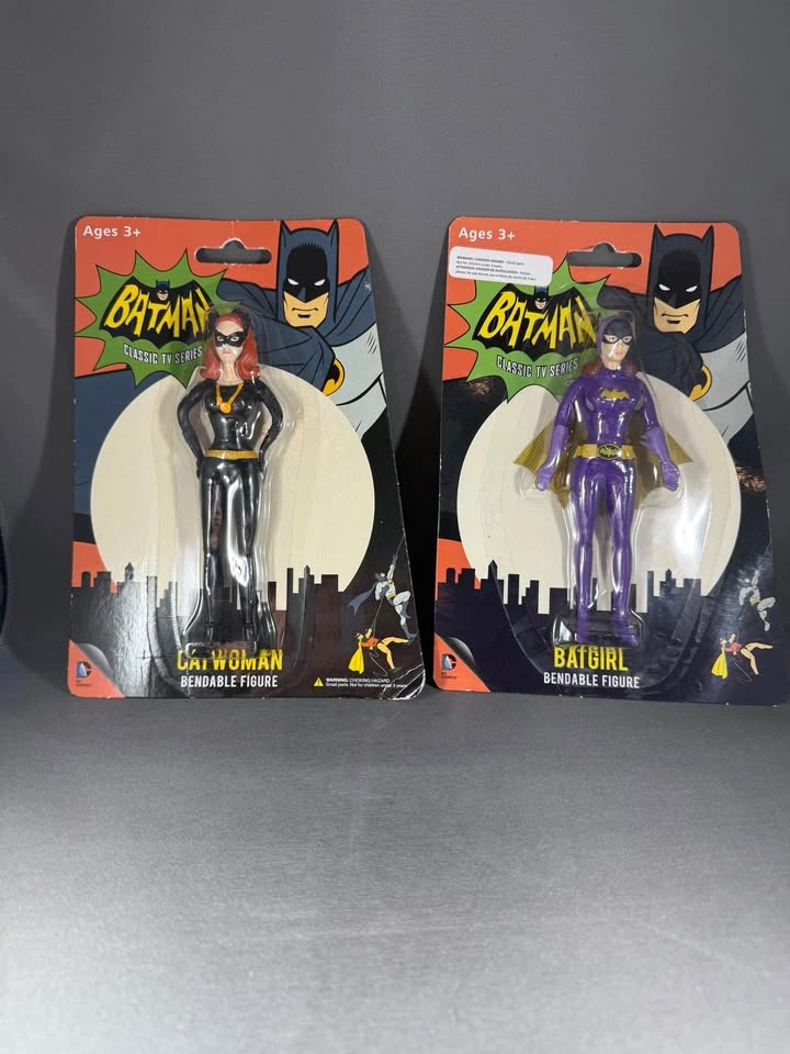 DC Comics Batman Classic TV Series Bendable Figures Lot - photo 3