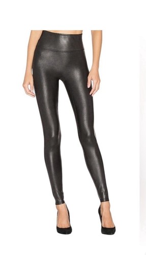 Spanx Black Faux Leather Leggings - XS/S - photo 2