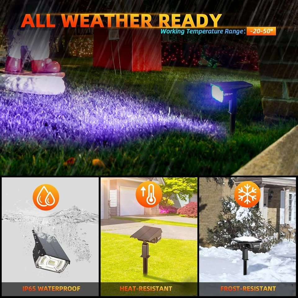 Solar Halloween Lights Outdoor Halloween Decorations 2 Pack - photo 5