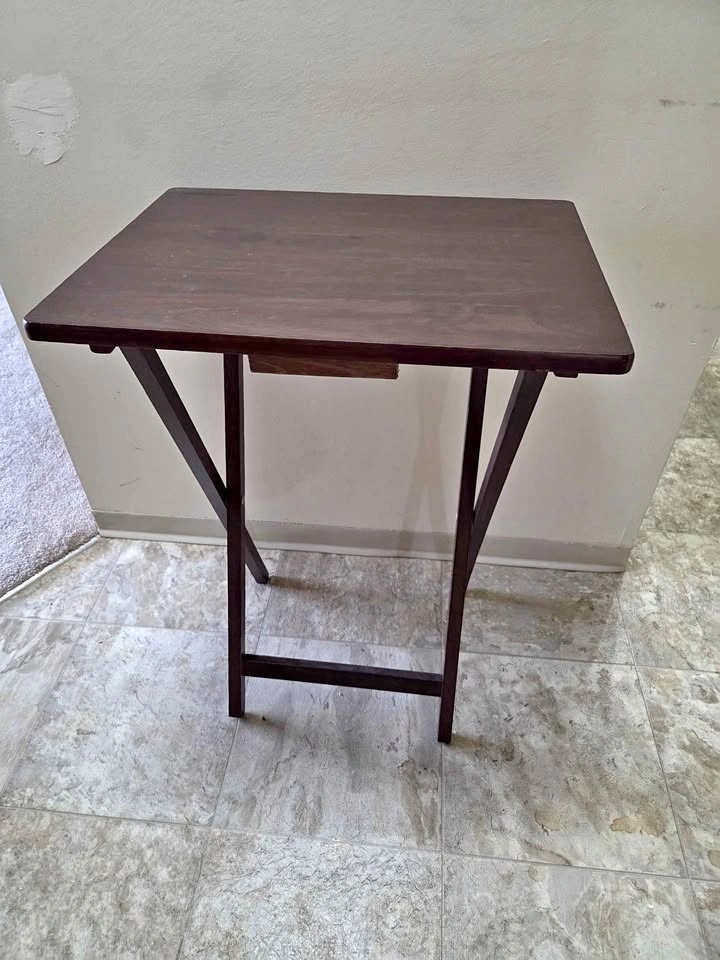 Wooden Folding TV Tray Table