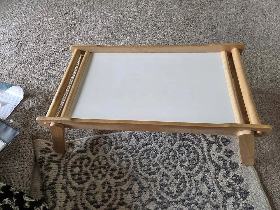 Wooden Folding Bed Tray