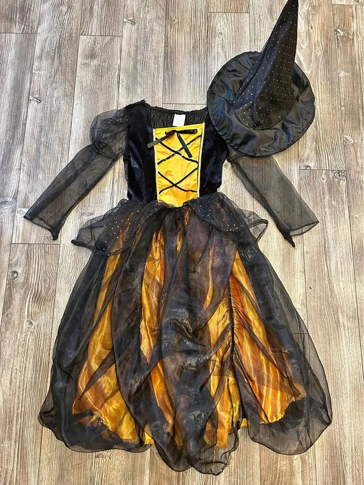 Girls Size M Witch Costume thumbnail