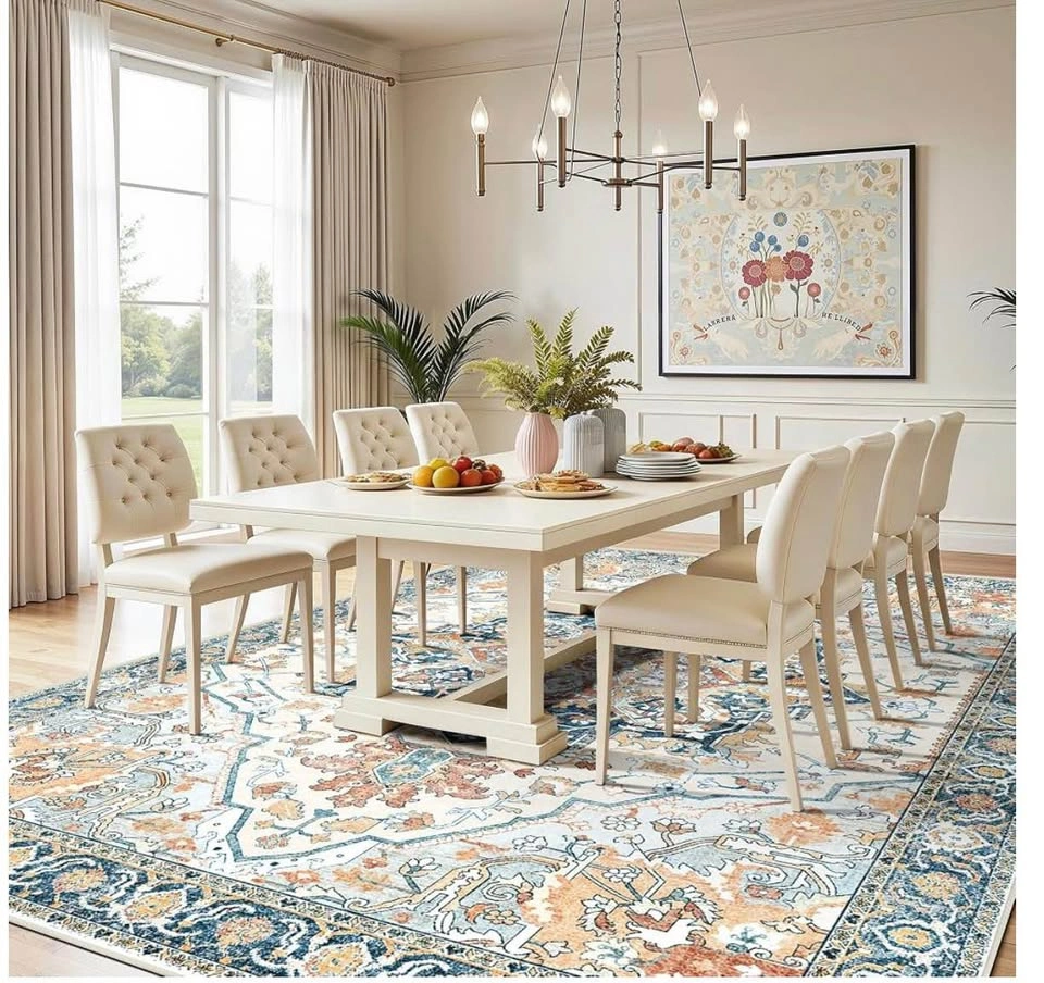 8x10 Washable Non-Slip Vintage Boho Area Rug - photo 3