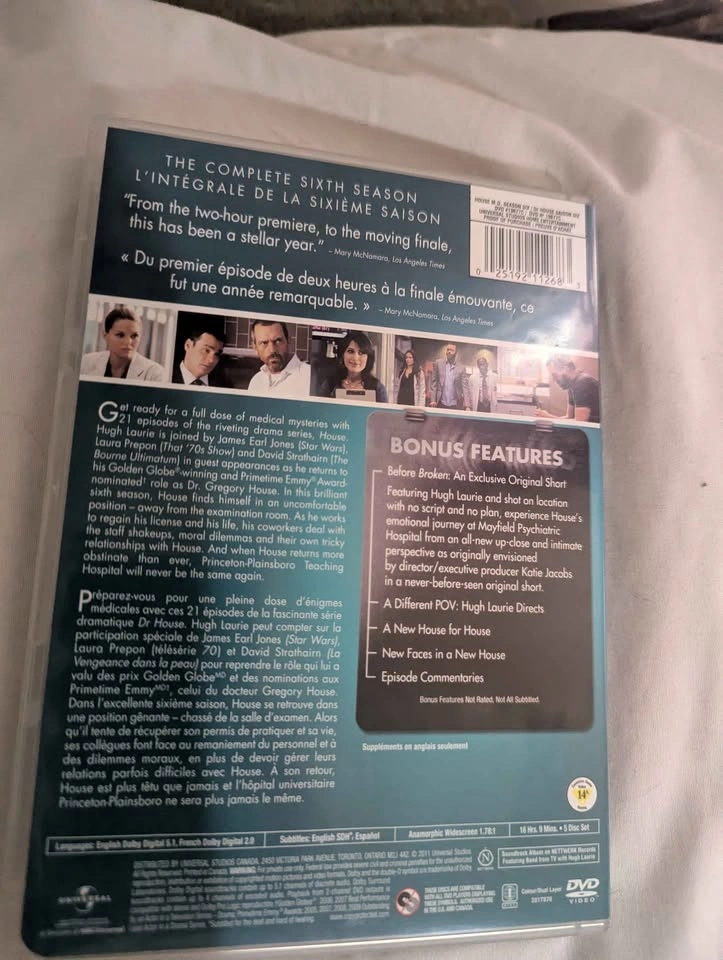 House M.D. Season 6 – Complete DVD Box Set (5 Discs) - photo 3
