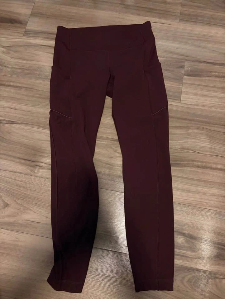 Lululemon Athletica High-Rise Leggings in Burgundy Bay - photo 2