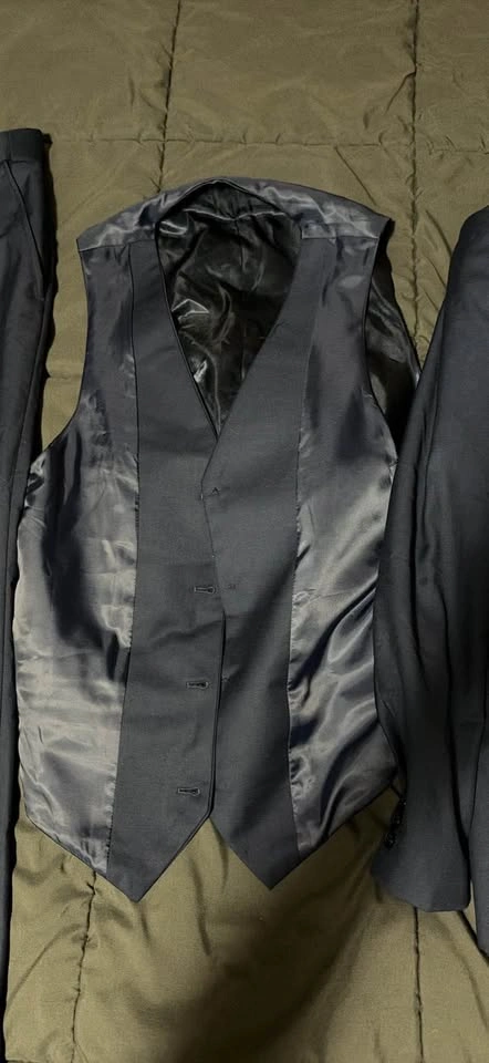 Three Piece Suit Navy Mens size XS - photo 3