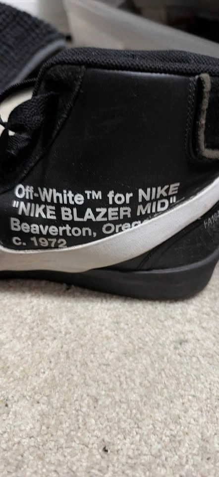 Nike OFFWHITE trailblazers size 11.5 - photo 3