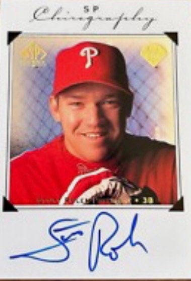 Upper Deck Scott Rolen SP Chirography Autographed Card