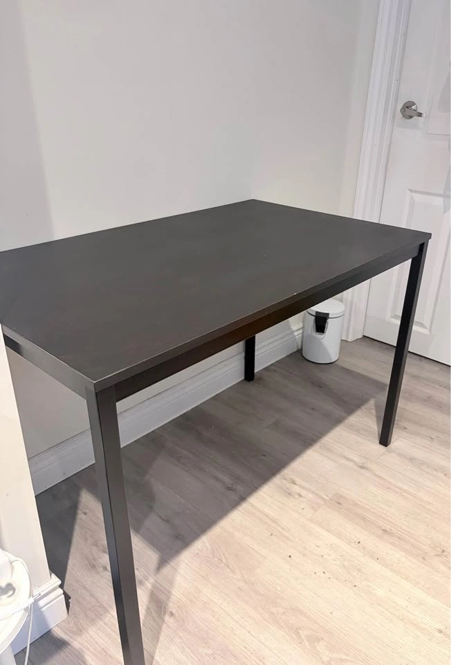 Black Desk / Table, 53" x 26" (Sturdy Metal Frame) - photo 3