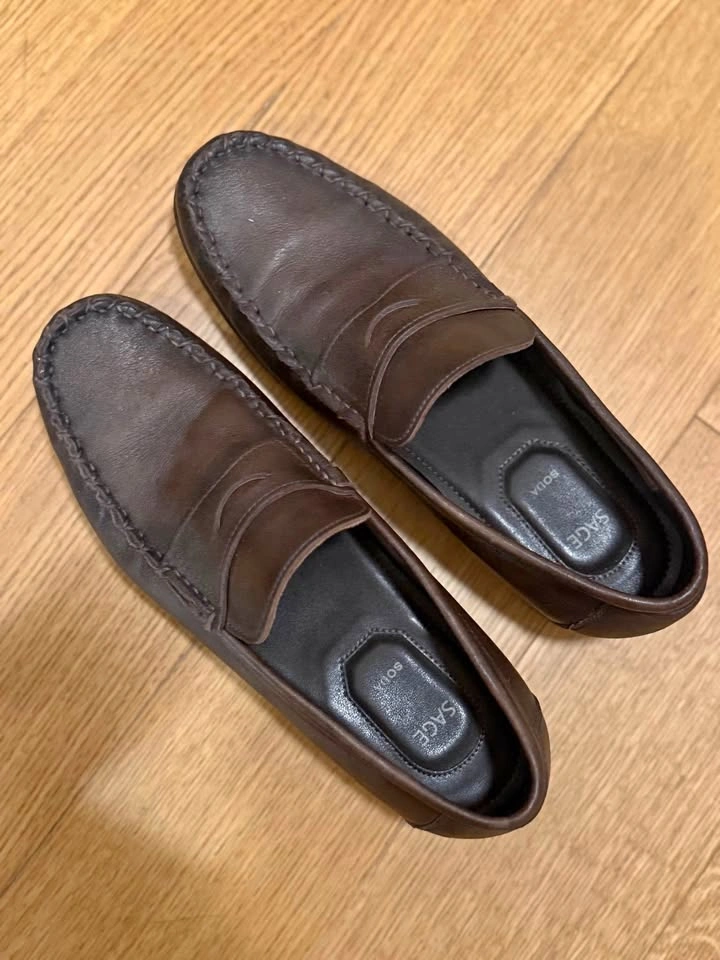 Soda SAGE Brown Leather Penny Loafers – New Without Box