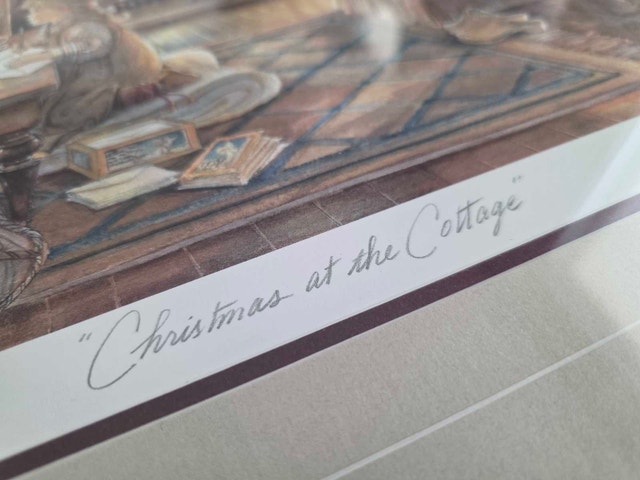 Trisha Romance Christmas at the Cottage Limited Edition Print - photo 4