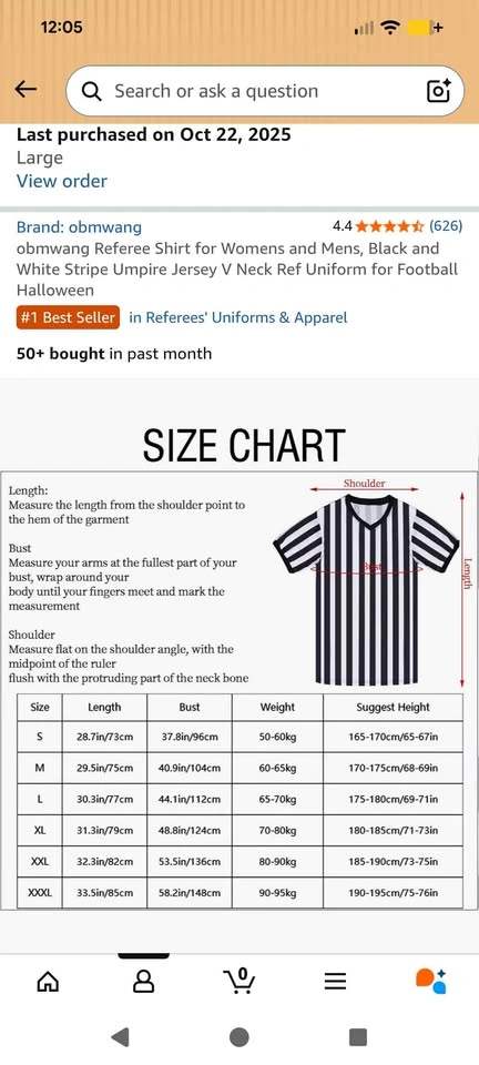Referee Uniform / T-shirt with Whistle - Halloween Costume - photo 5