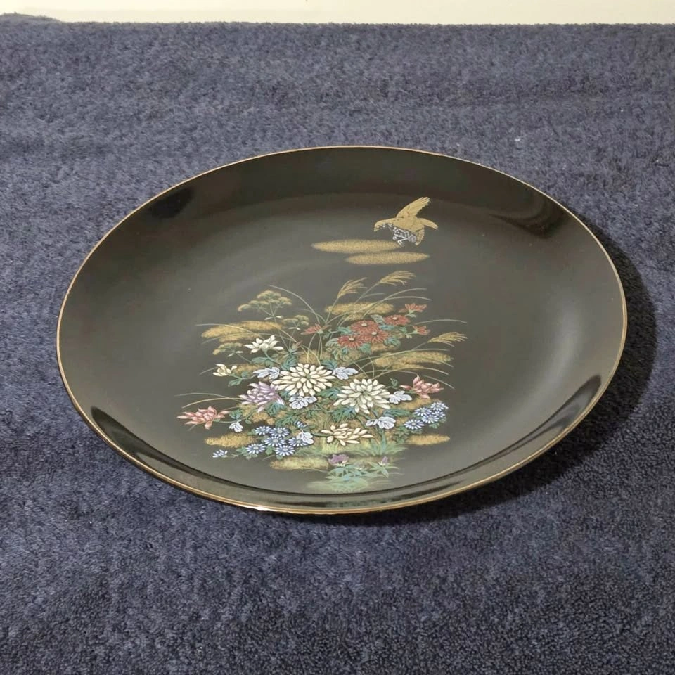 Vintage Japanese Collectible Lacquerware Display Plate - photo 2