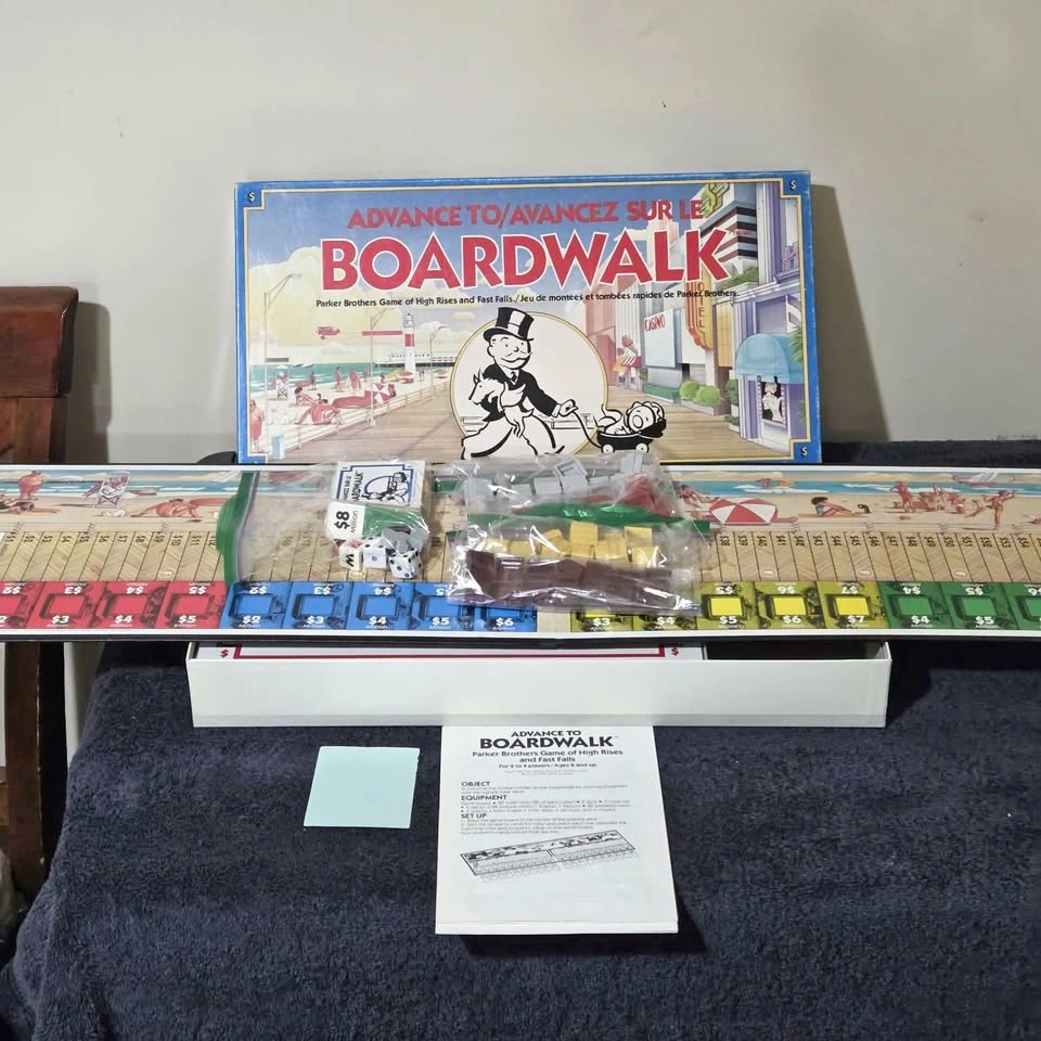 Vintage Advance to Boardwalk Board Game – Parker Brothers (1985) - photo 2