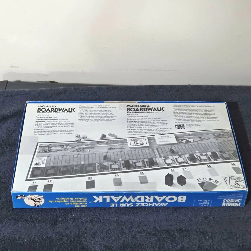 Vintage Advance to Boardwalk Board Game – Parker Brothers (1985) - photo 5